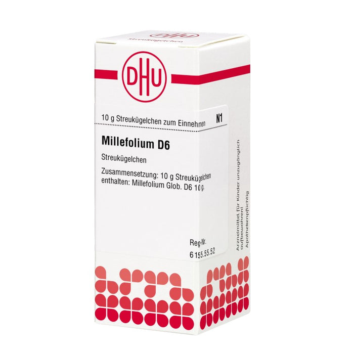 Millefolium D6 DHU Globuli, 10 g Globules