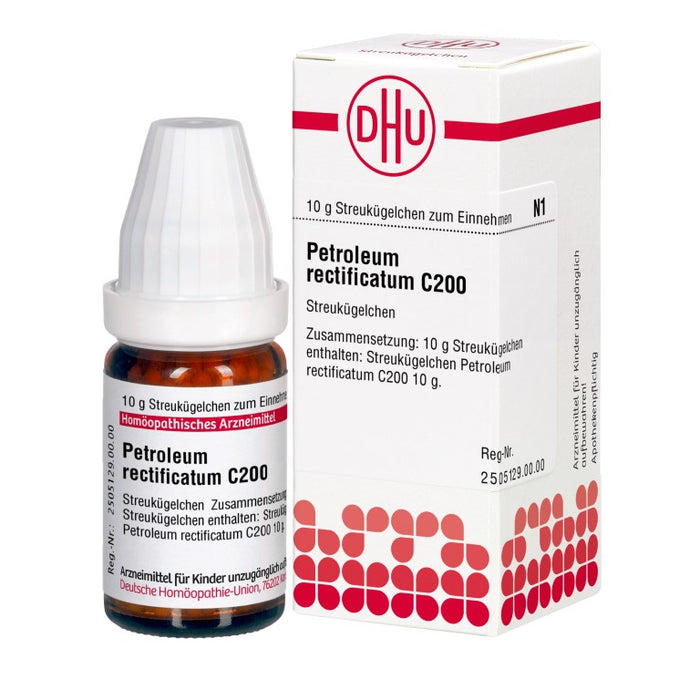 Petroleum rectificatum C200 DHU Globuli, 10 g Globules