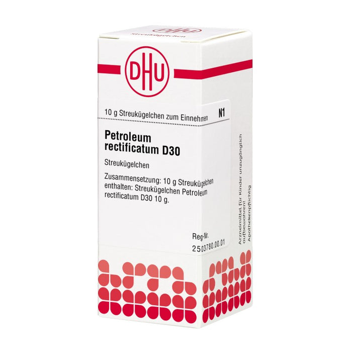 Petroleum rectificatum D30 DHU Globuli, 10 g Globules