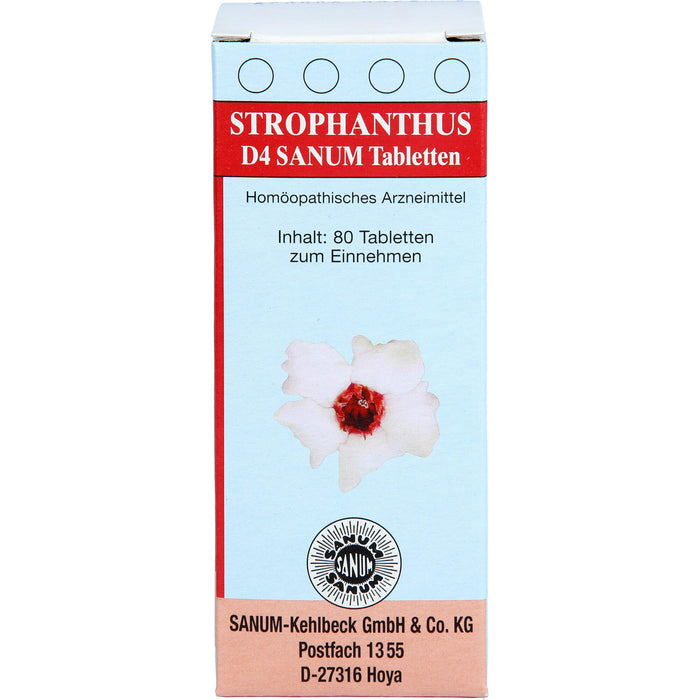 SANUM-KEHLBECK Strophanthus D4 Sanum Tabletten, 80 St. Tabletten