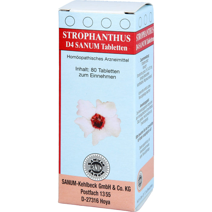 SANUM-KEHLBECK Strophanthus D4 Sanum Tabletten, 80 St. Tabletten