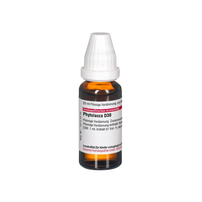 DHU Phytolacca D30 Dilution, 20 ml Solution
