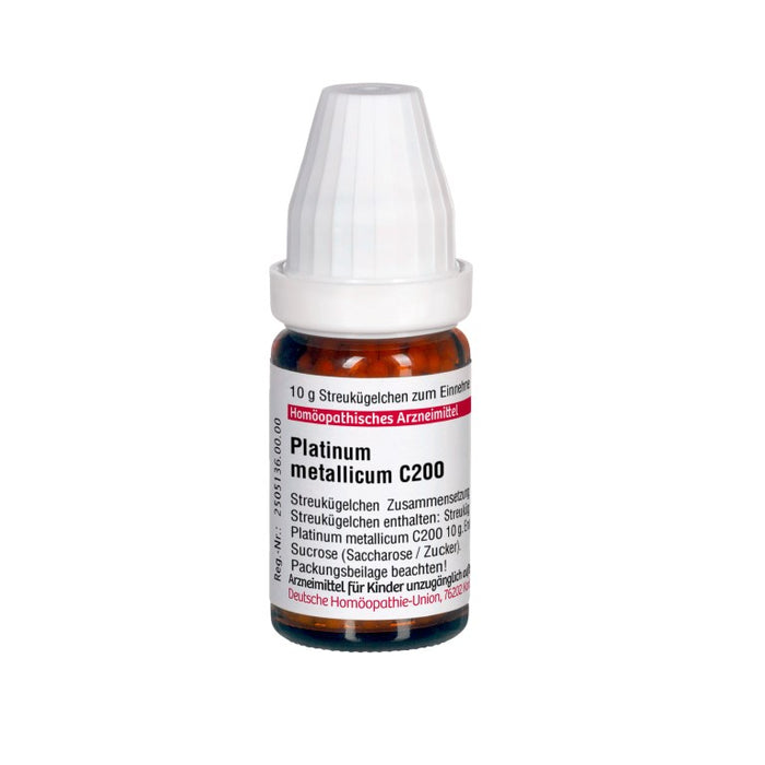 Platinum metallicum C200 DHU Globuli, 10 g Globules