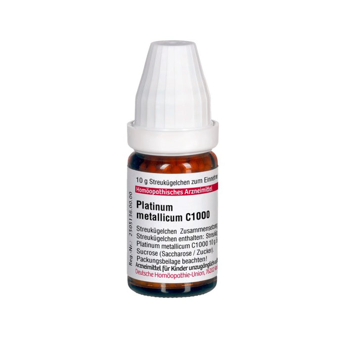 Platinum metallicum C1000 DHU Globuli, 10 g Globules