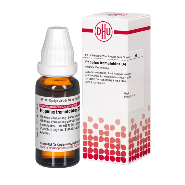 DHU Populus tremuloides D4 Dilution, 20 ml Solution
