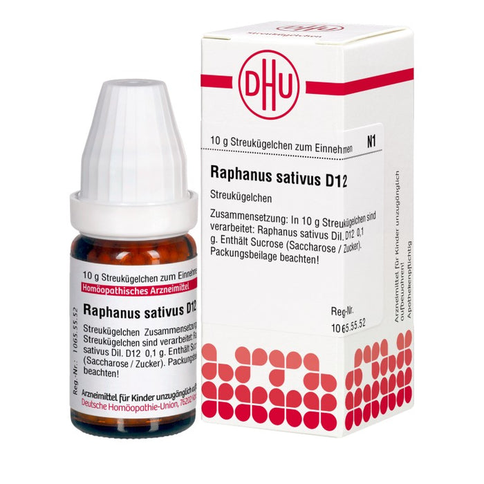 Raphanus sativus D12 DHU Globuli, 10 g Globules