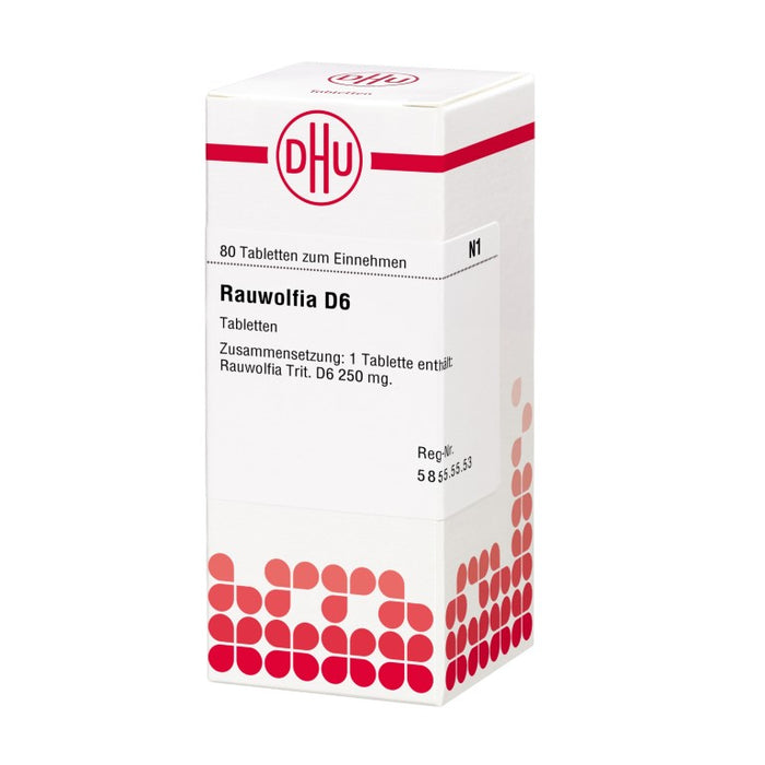 Rauwolfia D6 DHU Tabletten, 80 pc Tablettes
