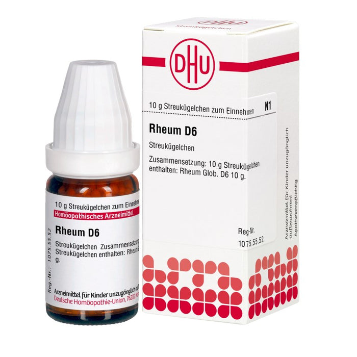 Rheum D6 DHU Globuli, 10 g Globules