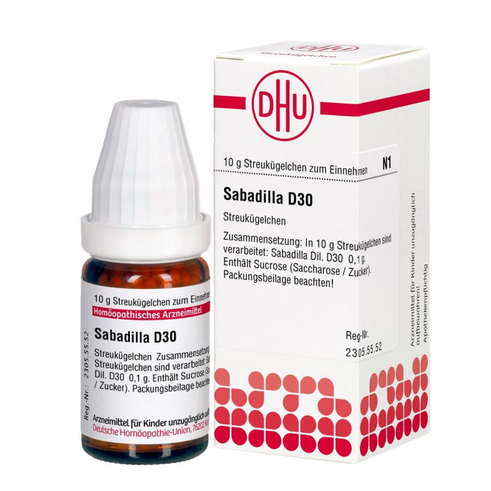 Sabadilla D30 DHU Globuli, 10 g Globules