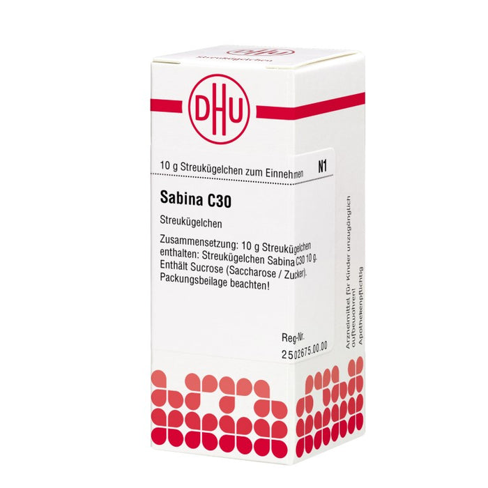 Sabina C30 DHU Globuli, 10 g Globules