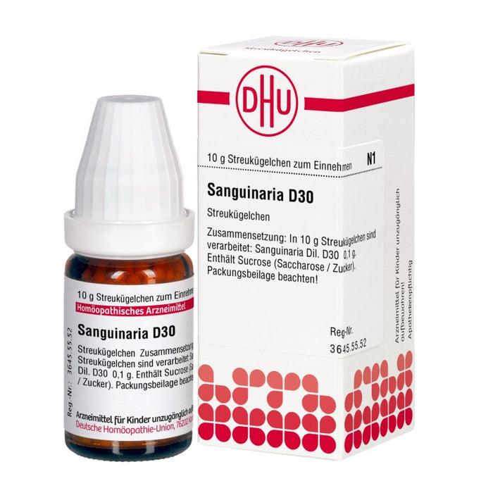 Sanguinaria D30 DHU Globuli, 10 g Globules