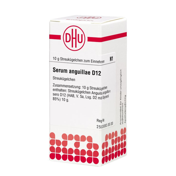 Serum anguillae D12 DHU Globuli, 10 g Globules