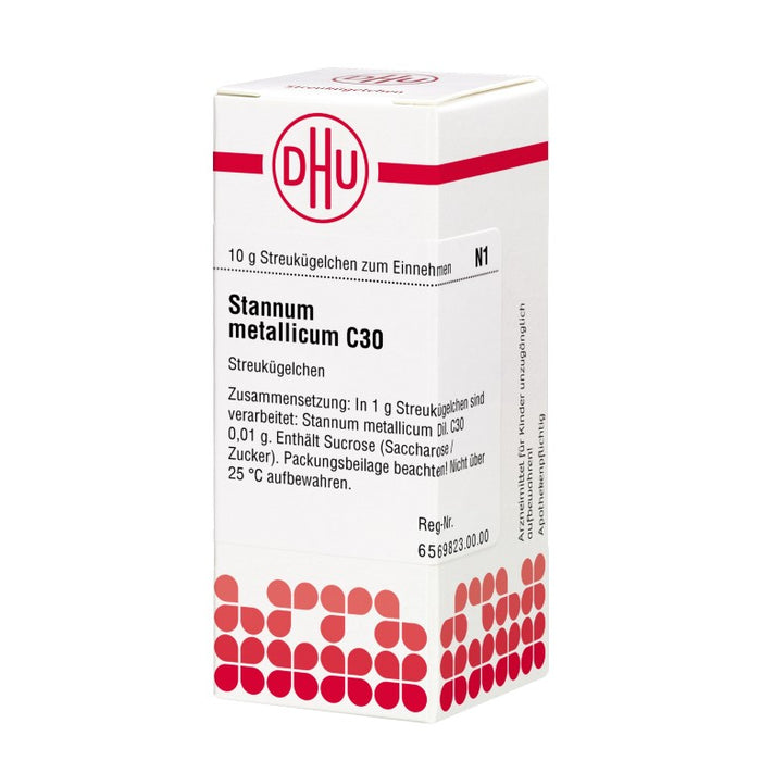 Stannum metallicum C30 DHU Globuli, 10 g Globules