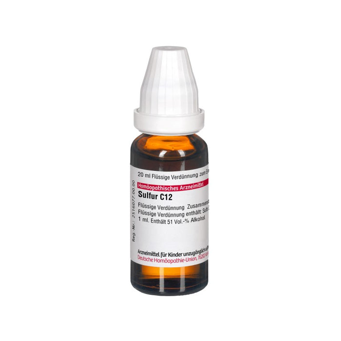 DHU Sulfur C12 Dilution, 20 ml Solution
