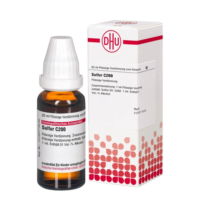 DHU Sulfur C200 Dilution, 20 ml Solution