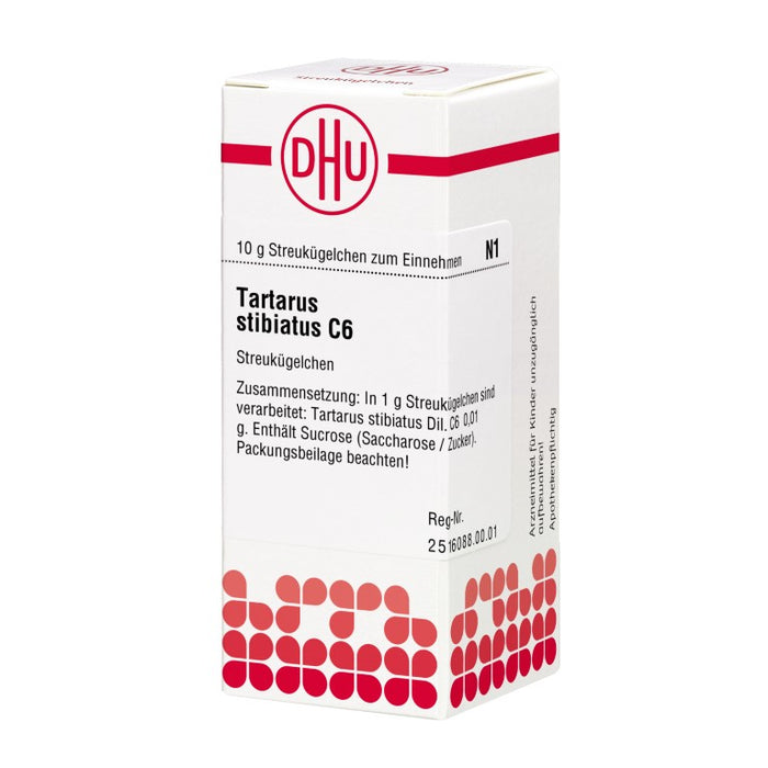 Tartarus stibiatus C6 DHU Globuli, 10 g Globules