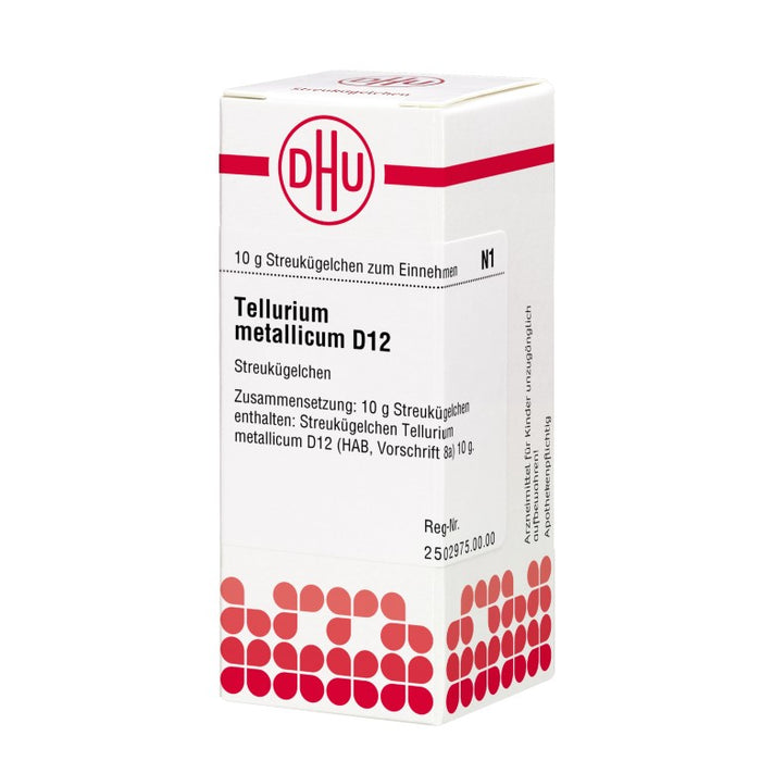 Tellurium metallicum D12 DHU Globuli, 10 g Globules