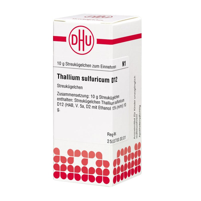 Thallium sulfuricum D12 DHU Globuli, 10 g Globules