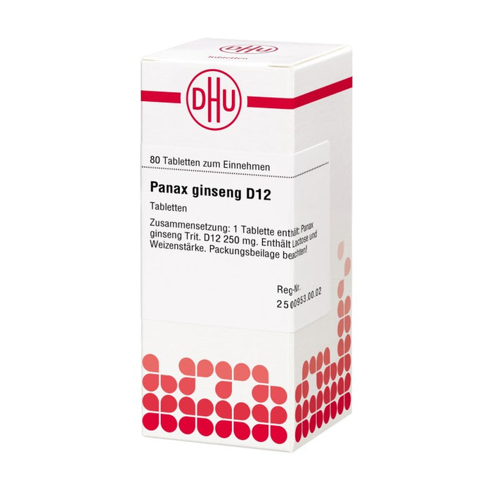 Panax ginseng D12 DHU Tabletten, 80 pc Tablettes