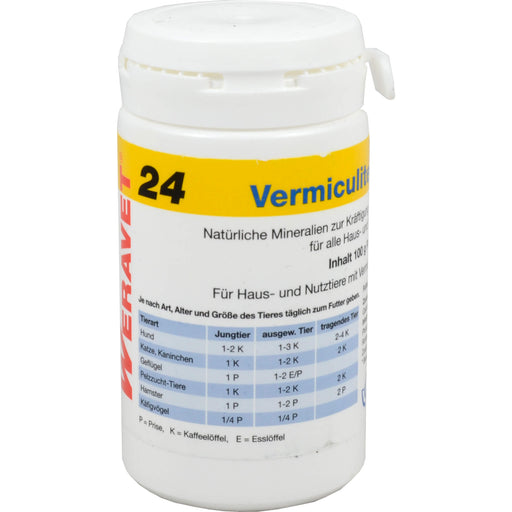 WERAVET Vermiculite-Staufen Pulver für Haus- und Nutztiere, 100 g Pulver