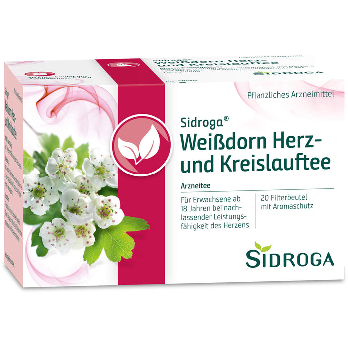 Sidroga Weißdorn Herz-und Kreislauftee, 20 pc Sac filtrant