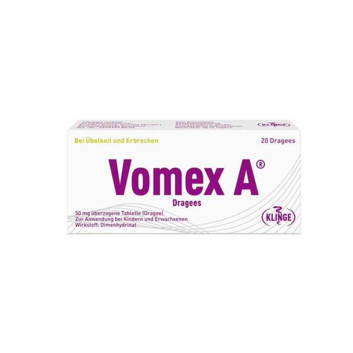 Vomex A Dragees, 20.0 St. Tabletten