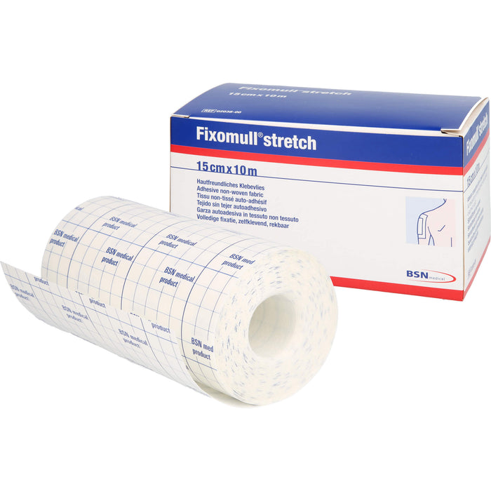 Fixomull stretch 10 m x 15 cm hautfreundliches Klebevlies, 1 pc Pansement