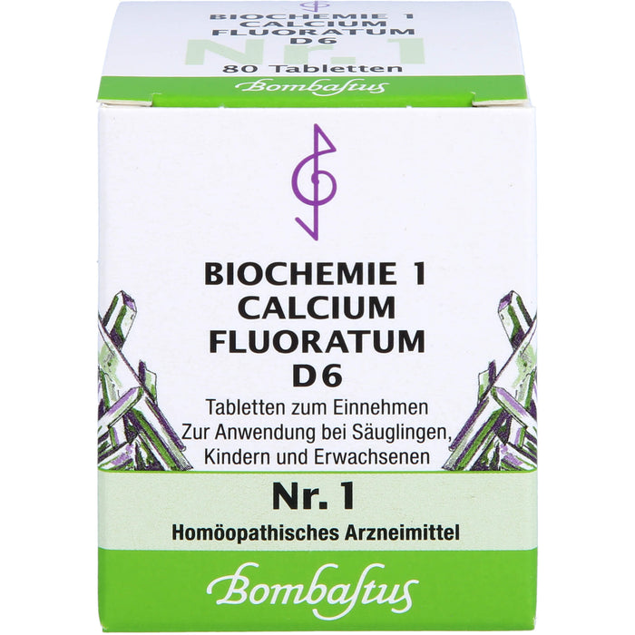 Biochemie 1 Calcium fluoratum Bombastus D6 Tbl., 80 St TAB