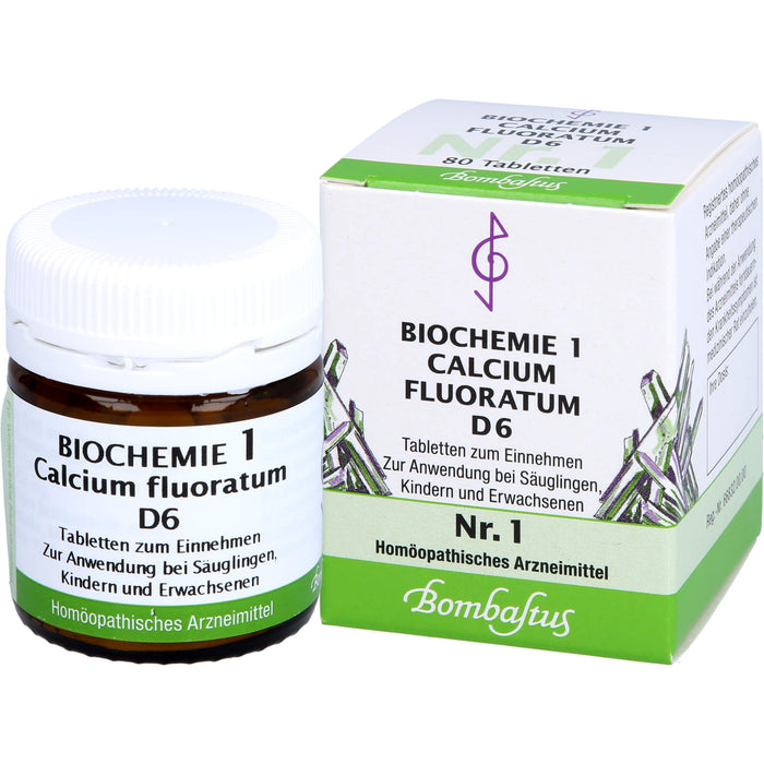 Biochemie 1 Calcium fluoratum Bombastus D6 Tbl., 80 St TAB