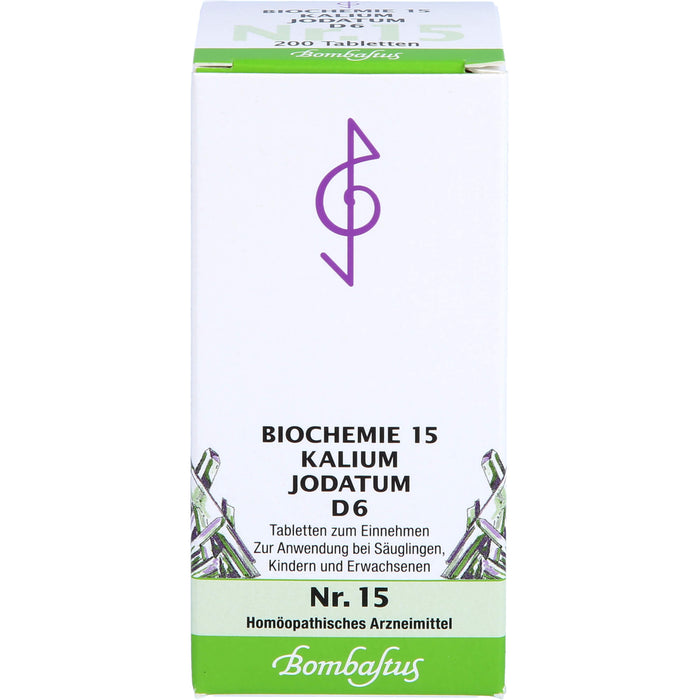 Biochemie 15 Kalium jodatum Bombastus D6 Tbl., 200 St TAB