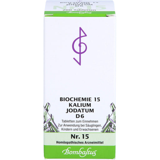 Biochemie 15 Kalium jodatum Bombastus D6 Tbl., 200 St TAB