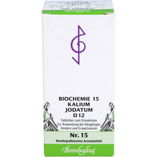Biochemie 15 Kalium jodatum Bombastus D12 Tbl., 200 St TAB