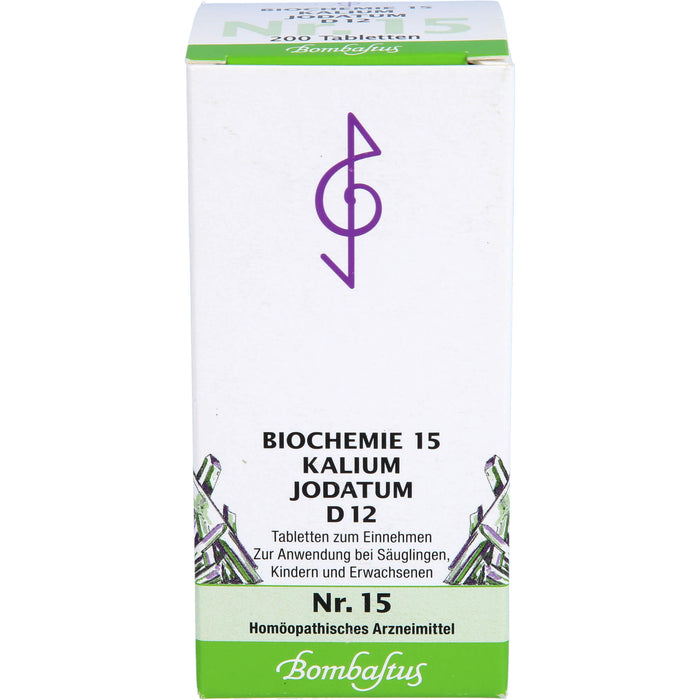 Biochemie 15 Kalium jodatum Bombastus D12 Tbl., 200 St TAB