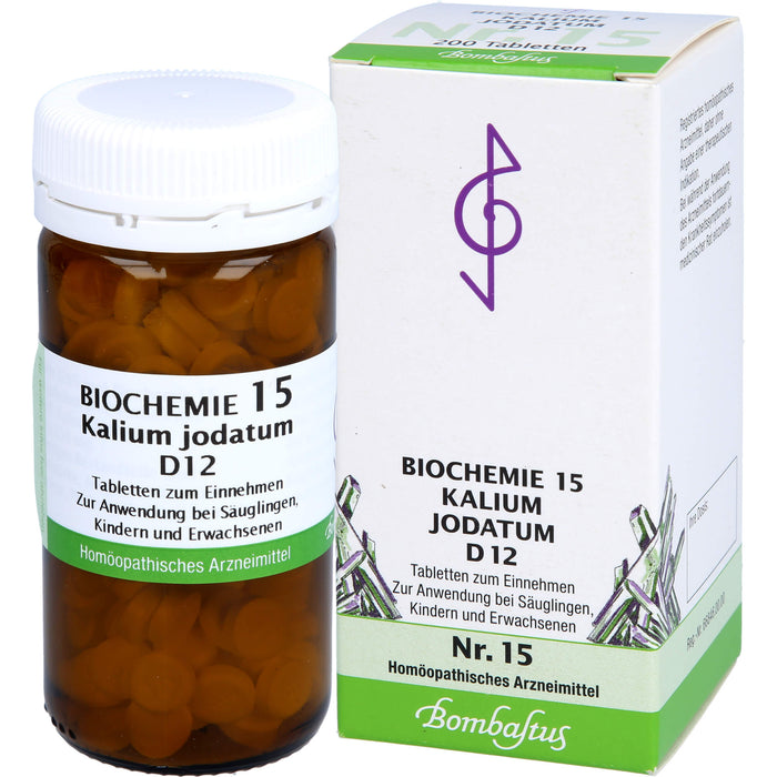 Biochemie 15 Kalium jodatum Bombastus D12 Tbl., 200 St TAB