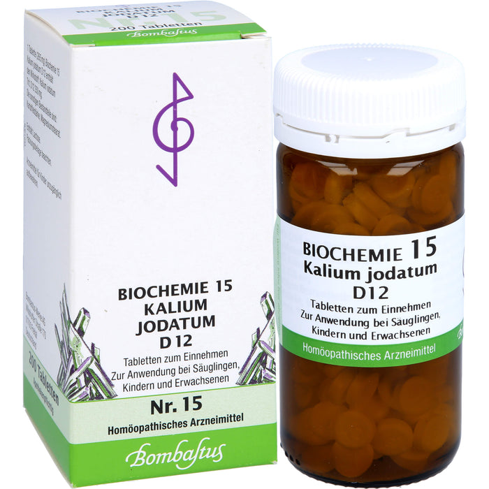Biochemie 15 Kalium jodatum Bombastus D12 Tbl., 200 St TAB