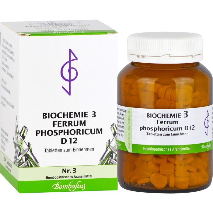 Biochemie 3 Ferrum phosphoricum Bombastus D12 Tbl., 500 St TAB
