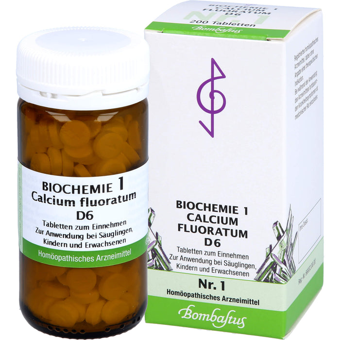 Bombastus Biochemie 1 Calcium fluoratum D6 Tabletten, 200 pcs. Tablets