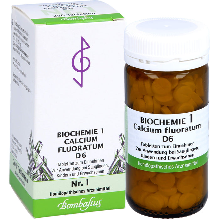 Bombastus Biochemie 1 Calcium fluoratum D6 Tabletten, 200 pcs. Tablets