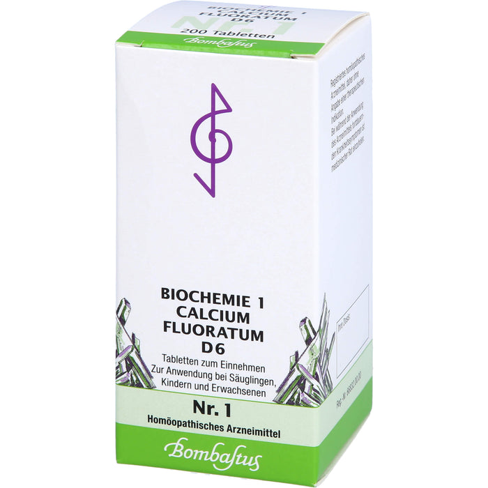 Bombastus Biochemie 1 Calcium fluoratum D6 Tabletten, 200 pcs. Tablets