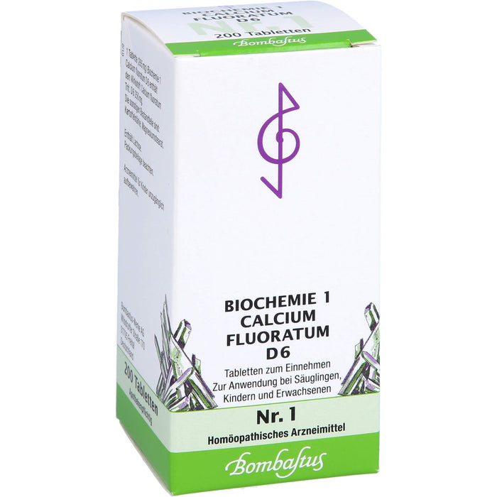 Bombastus Biochemie 1 Calcium fluoratum D6 Tabletten, 200 pcs. Tablets