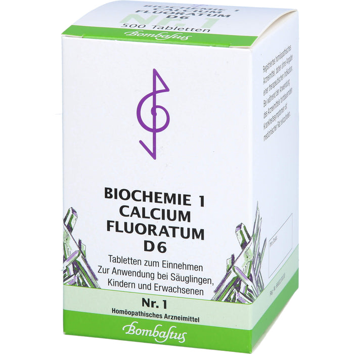 Biochemie 1 Calcium fluoratum Bombastus D6 Tbl., 500 St TAB