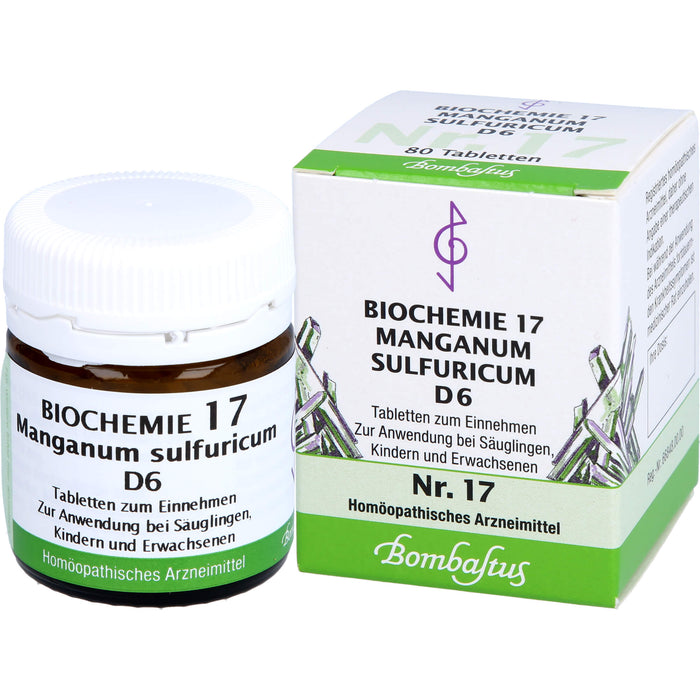 Biochemie 17 Manganum sulfuricum Bombastus D6 Tbl., 80 St TAB