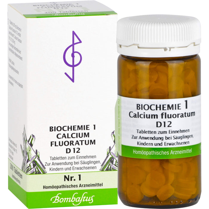Biochemie 1 Calcium fluoratum Bombastus D12 Tbl., 200 St TAB