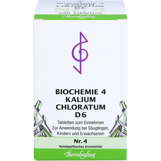 Bombastus Biochemie 4 Kalium chloratum D6 Tabletten, 500 St. Tabletten