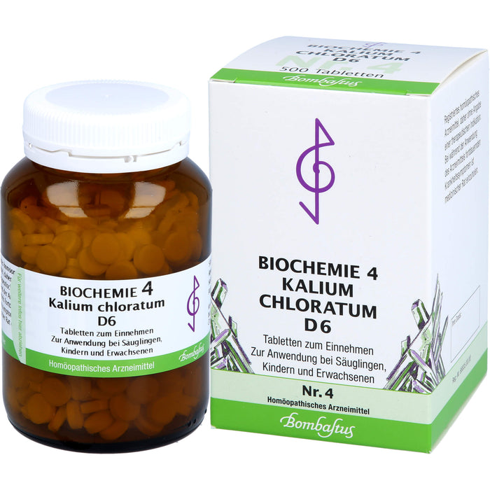 Bombastus Biochemie 4 Kalium chloratum D6 Tabletten, 500 pcs. Tablets