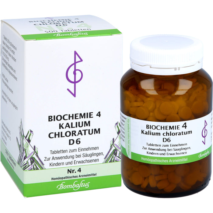 Bombastus Biochemie 4 Kalium chloratum D6 Tabletten, 500 pcs. Tablets