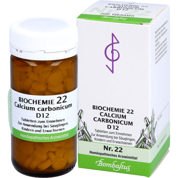 Biochemie 22 Calcium carbonicum Bombastus D12 Tbl., 200 St TAB