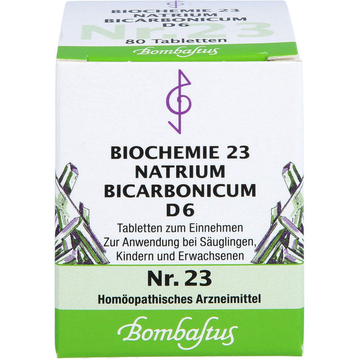 Biochemie 23 Natrium bicarbonicum Bombastus D6 Tbl., 80 St TAB