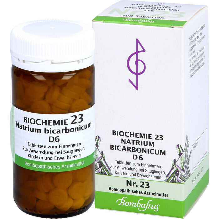 Biochemie 23 Natrium bicarbonicum Bombastus D6 Tbl., 200 St TAB