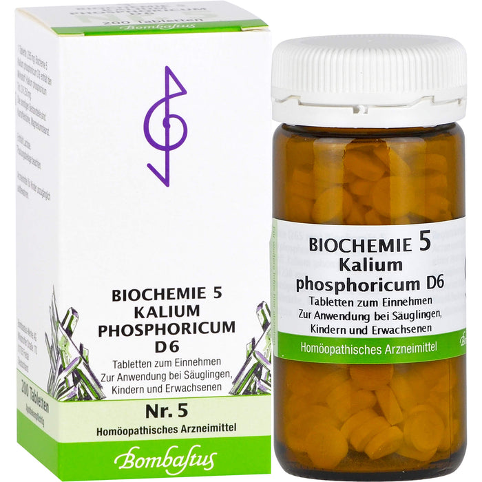 Bombastus Biochemie 5 Kalium phosphoricum D6 Tabletten, 200 pcs. Tablets